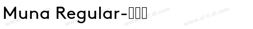 Muna Regular字体转换